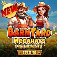 Ilustrasi permainan Barnyard Megahays Megaways