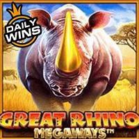 Ilustrasi game Great Rhino Megaways